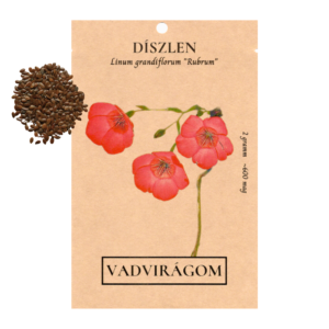 Díszlen (Linum grandiflorum Rubrum) 2g, ~600 mag