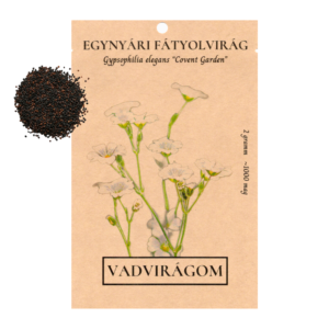 Egynyári fátyolvirág/Rezgő (Gypsophila elegans „Covent Garden”) 2g, ~1000 mag