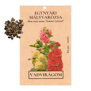 Egynyári mályvarózsa (Alcea rosea annua „Summer Carnival”) 1g, ~100 mag