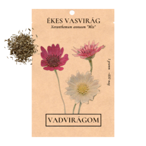 Ékes vasvirág színkeverék (Xeranthemum annuum „Mix”) 1g, ~850 mag