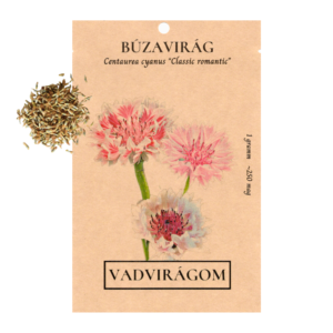 Búzavirág – rózsaszín színkeverék (Centaurea cyanus „Classic romantic”) 1g, ~250 mag