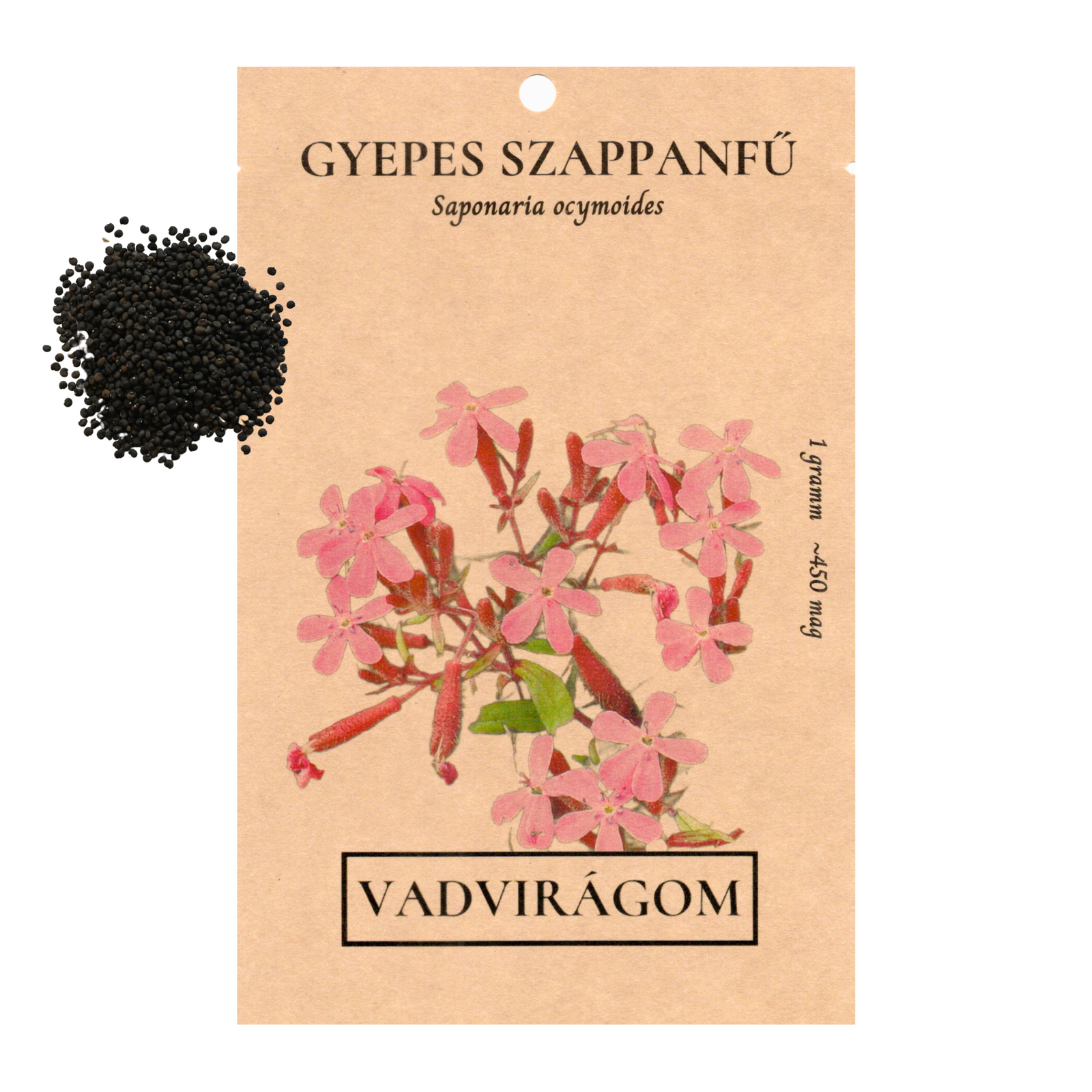 Gyepes szappanfű - Saponaria ocymoides - őshonos európai vadvirág sziklakertbe