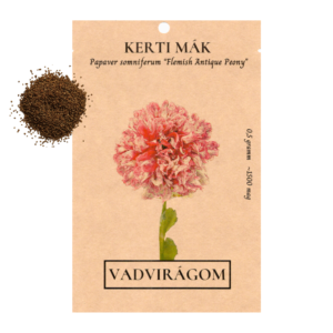 Kerti mák (Papaver somniferum „Flemish Antique Peony”) 0,5g, ~1500 mag