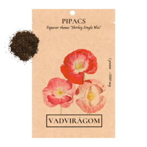 Pipacs színkeverék (Papaver rhoeas „Shirley Single Mix”) 1g, ~7000 mag