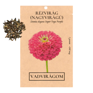 Rézvirág (Zinnia elegans „Super Yoga Purple”) 2g, ~240 mag