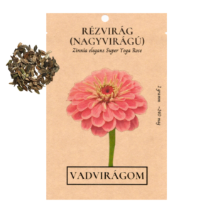 Rézvirág – nagyvirágú (Zinnia elegans „Super Yoga Rose”) 2g, ~240 mag