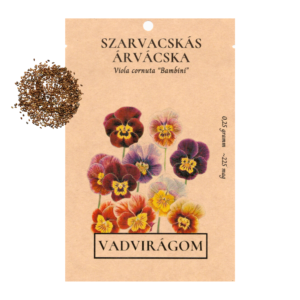 Szarvacskás árvácska (Viola cornuta „Bambini”) 0,25g, ~225 mag